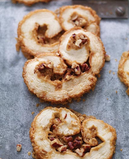 Maple and Nut Palmier Cookies