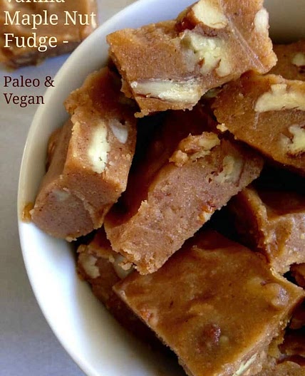 Vanilla Maple Nut Fudge {Paleo & Vegan}