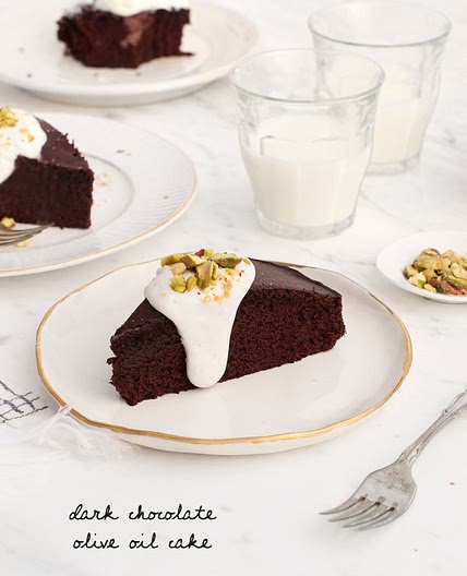 Dark Chocolate Olive Oil Cake