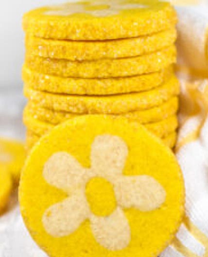 Lemon Daisy Slice and Bake Cookies