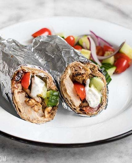 Greek Chicken Wraps