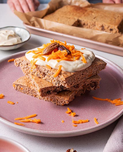 Carrot Cake Sheet Pan Pancakes