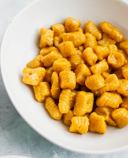 SQUASH GNOCCHI WITH GARLIC SAGE BROWN BUTTER