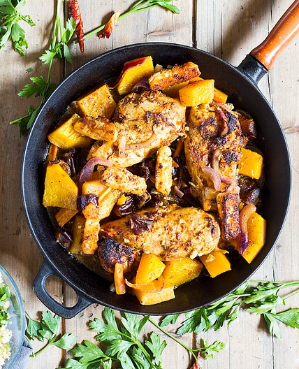 Moroccan Harissa Chicken and Butternut Squash