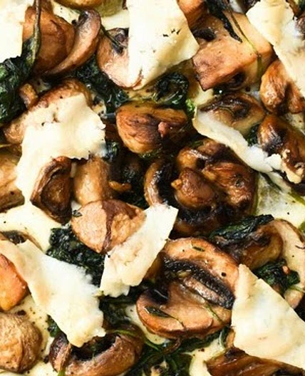 Garlic Mushroom & Spinach Puff Pastry Tart