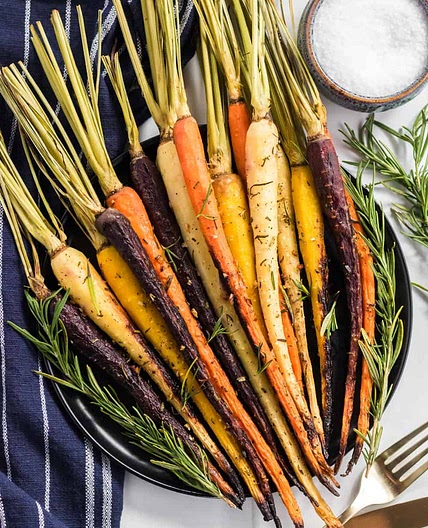 Roasted Rainbow Carrots