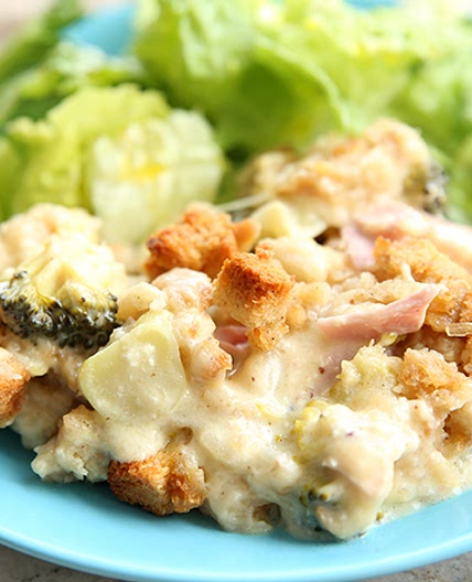 Chicken Cordon Bleu Stuffing Casserole