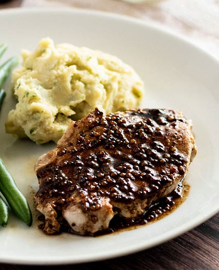 Pan Fried Pork Steaks with Balsamic Glaze