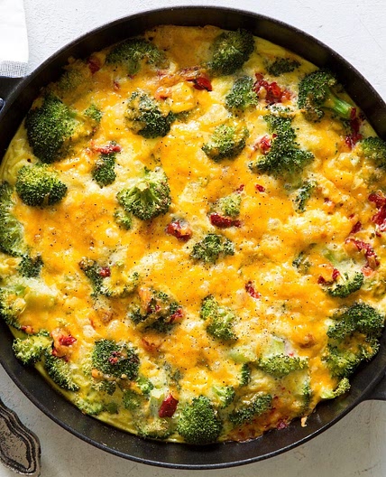 Cheesy Broccoli Frittata