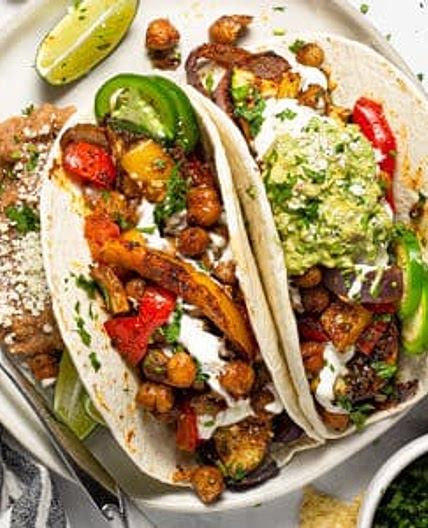 Sheet Pan Chickpea Fajitas