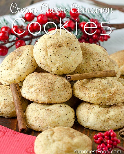 Easy Cream Cheese Cinnamon Christmas Cookies Recipe