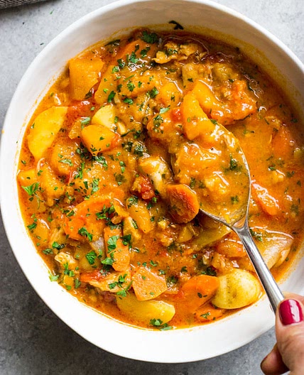 Chicken Stew with Butternut Squash