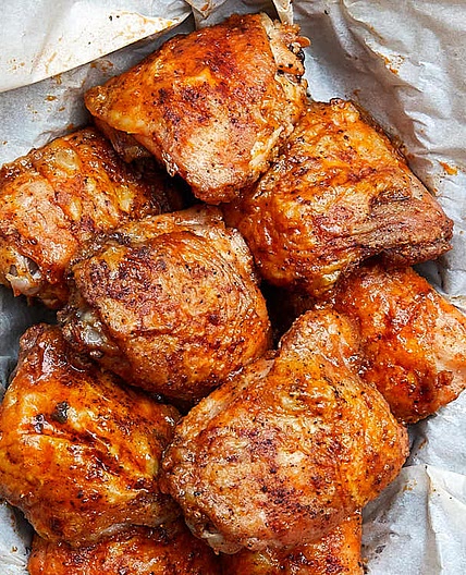 Extra Crispy Oven-Fried Chicken Thighs