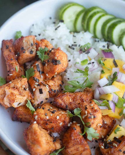 Air Fryer Salmon Bites Recipe