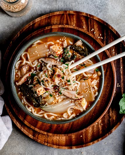 Grandma's Rainy Day Kimchi Noodle Soup