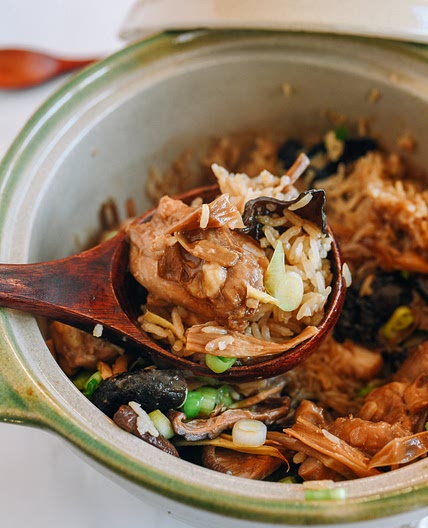 Chicken and Mushroom Clay Pot Rice