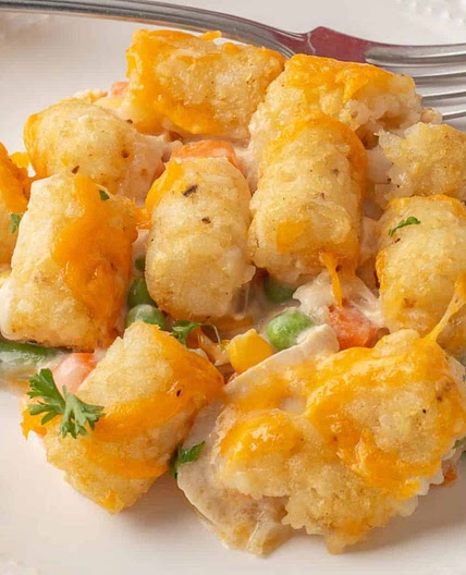 The BEST Chicken Tater Tot Casserole (Easy to Make!)