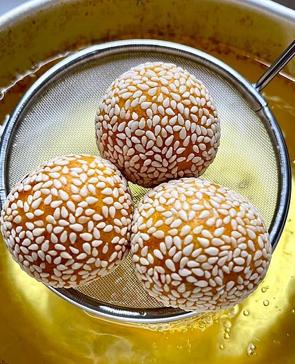 Sweet Potato Sesame Balls