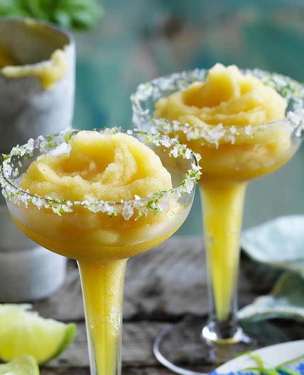 Frozen mango & orange blossom margarita