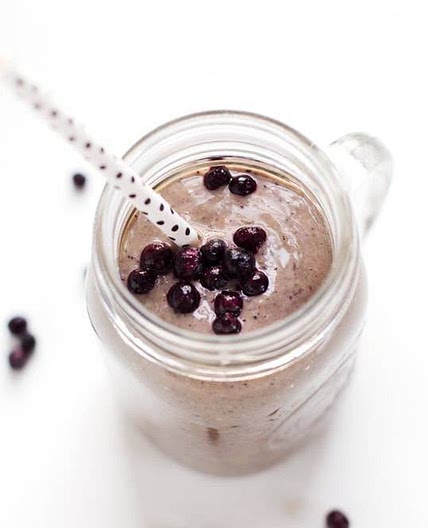 Honey and Wild Blueberry Smoothie