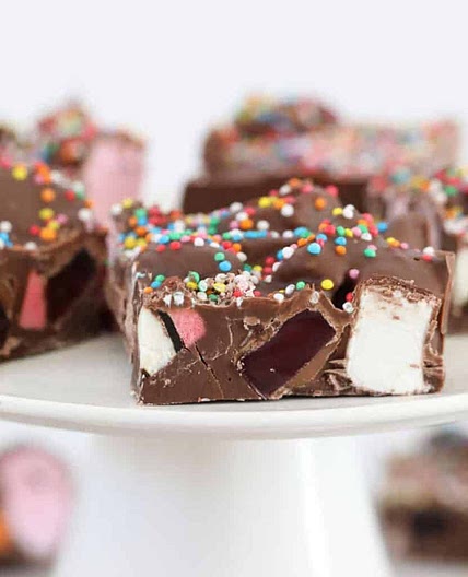 Easy Rocky Road with Licorice Allsorts