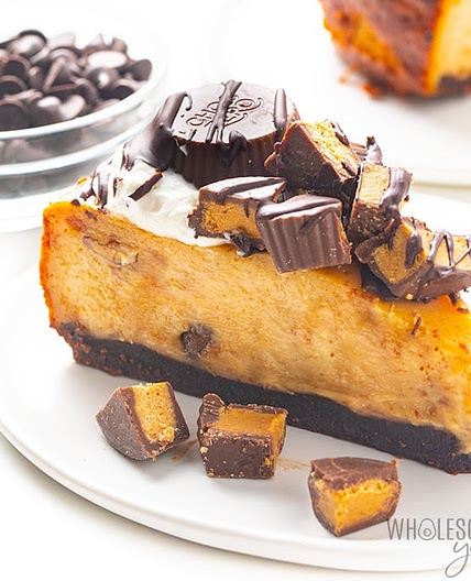 Keto Chocolate Peanut Butter Cheesecake