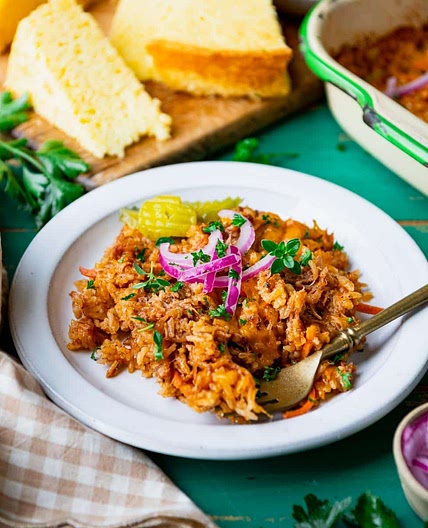 Dump-and-Bake BBQ Pulled Pork Casserole
