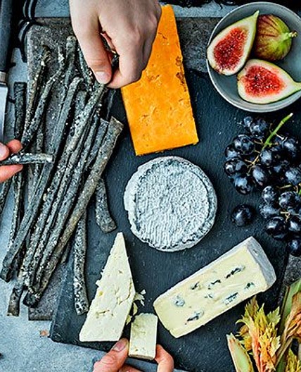 Halloween cheeseboard with creepy crackers