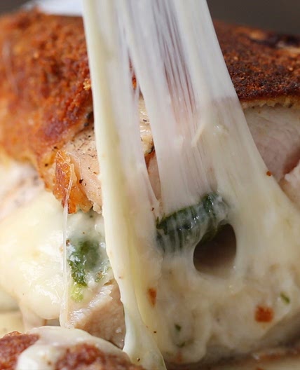 Ham, Cheese, And Spinach-stuffed Chicken Recipe by Tasty