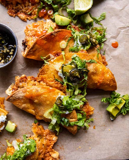 Spicy Buffalo White Chicken Chili Tacos