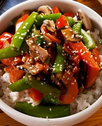 Sesame-Ginger Vegetable Stir-Fry