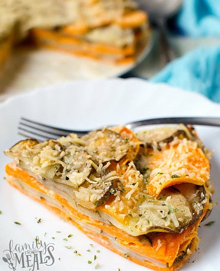Two Potato Parmesan Bake