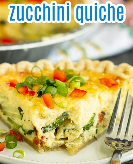 ZUCCHINI CARAMELIZED ONION QUICHE (+ keto option)