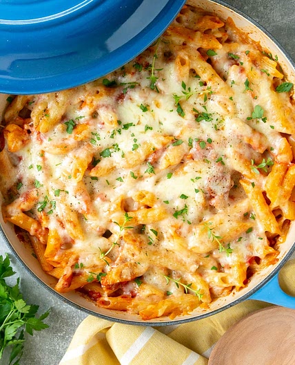 Chicken Bacon Pasta Bake