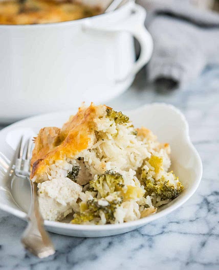 Cheesy Chicken, Broccoli and Rice Casserole