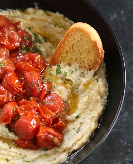 White Bean Dip with Roasted Tomatoes