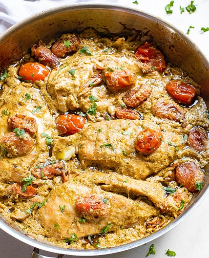 STOVETOP PESTO CHICKEN