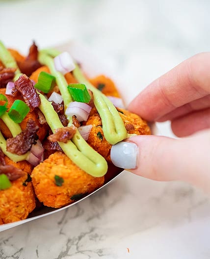 Loaded Sweet Potato Tater Tots (Paleo, AIP)