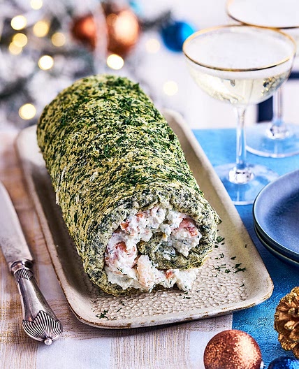 Smoked Salmon and Spinach Roulade
