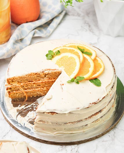 Semi Naked Orange Cake