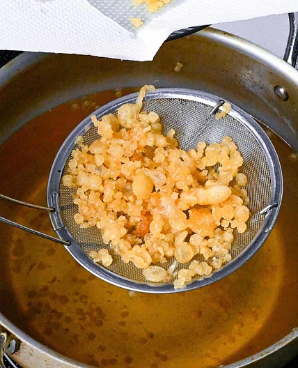 Crispy Tempura Flakes (Tenkasu/Agedama)