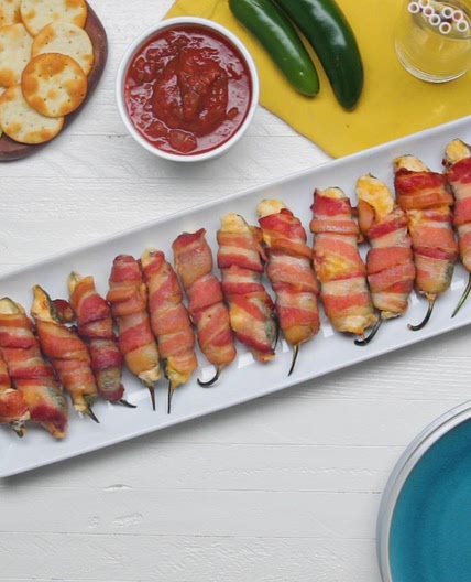 Air Fryer Bacon-Wrapped Jalapeño Poppers Recipe by Tasty