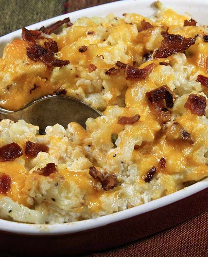 Low-Carb, Twice-Baked Cauliflower Casserole
