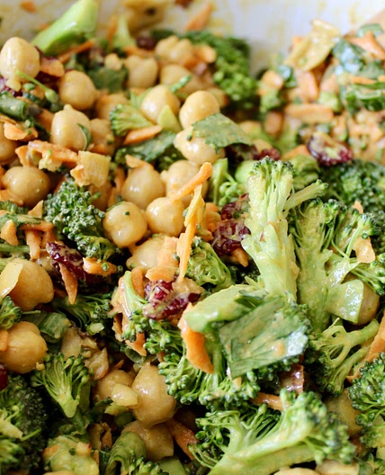 Vegan Curried Broccoli Chickpea Salad