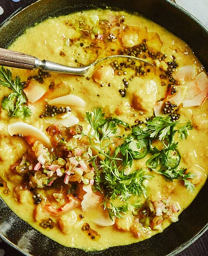 Coconut-Ginger Chickpea Soup