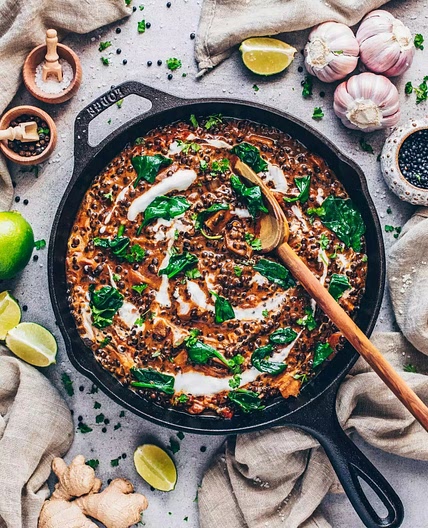 Black Lentil Curry (Vegan Indian Dal)