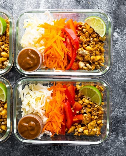 Vegan Spring Roll Bowls (Meal Prep)