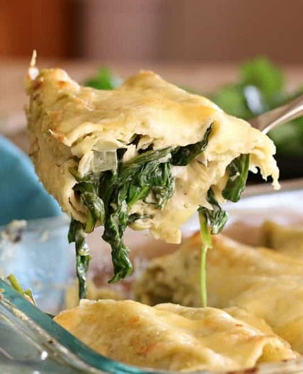 Spinach & Artichoke Enchiladas