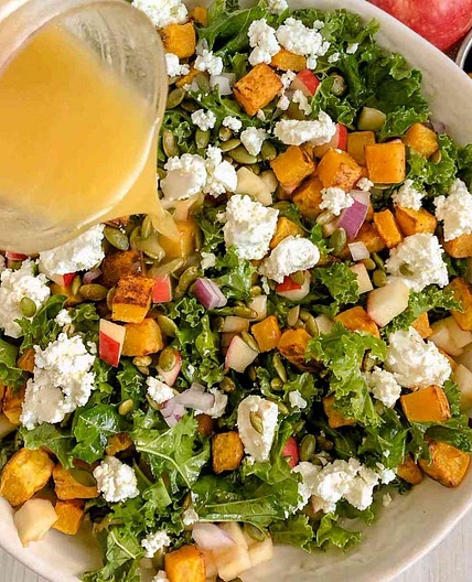 Roasted Butternut Squash Salad with Goat Cheese