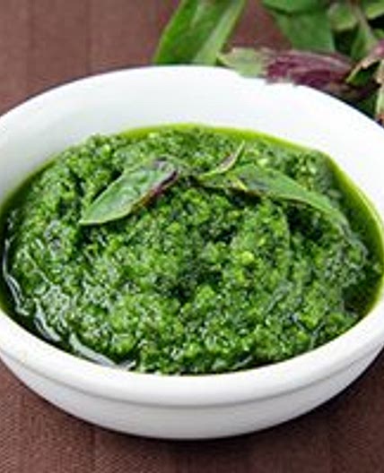 Baby pesto pasta sauce